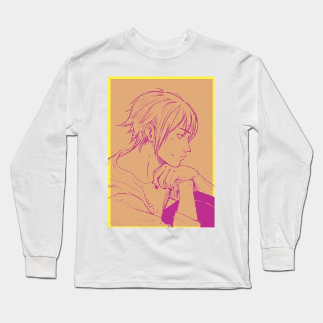 Sad thought/ anime style/manga/art Long Sleeve T-Shirt by PeligroVisual